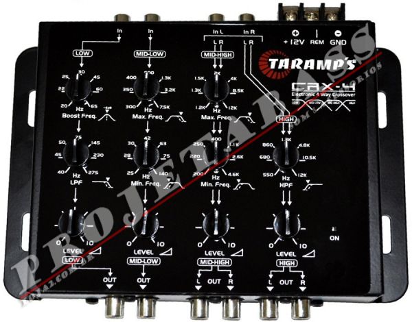 Crossover Eletrônico Taramps Crx4 De 4 Via